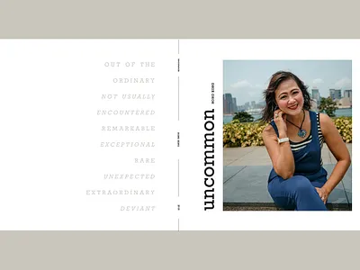 Uncommon | Portrait Books book design photography book