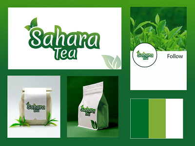 Tea Company Logo branding graphic design logo