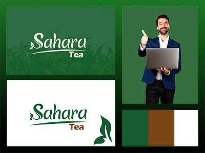 Tea Company Logo branding graphic design logo