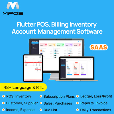 MPOS - POS Inventory & Billing POS software (SAAS) ui