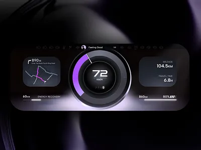 HMI Conception Design 3d ae animation automotive dashboard hmi ui ux