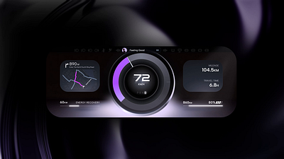 HMI Conception Design 3d ae animation automotive dashboard hmi ui ux