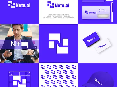 Note.ai logo ai ai chat brand brand identity branding chat chat logo creative design illustration logo logo design logo n logodesigner modern logo n n logo n logo design note ui