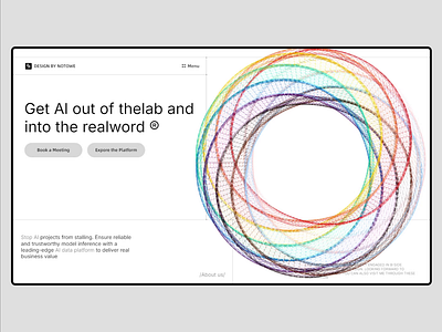 Ring belt×Webseit 3d animation data visualization landing page motion spline ui uiux web webseit