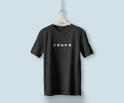 T-Shirt Design "YOUNG" advertising apparel design brand identity branding design graphic design illustration logo mockup tshirt visual design