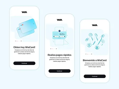 Wallet - Onboarding app bitcoin card clean crypto debit card design flat illustration layout minimal onboarding ui usdt ux visa wallet web