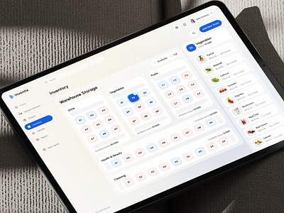 Inventix- SaaS Warehouse -Inventory app dashboard design inventory inventory management landing page saas stock storage storage management ui ui design ux warehouse warehouse dashboard warehouse management