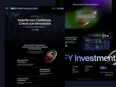 Website - Investment bitcoin crypto dark dashboard flat footer hero investment landing page layout reviews ui usdt ux wallet web