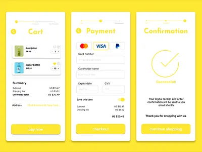 Daily UI 002 - Credit Card Checkout dailyui ui