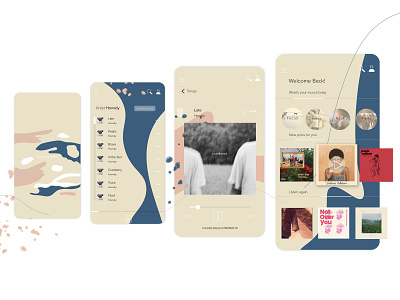 Music Player App UI app ui graphic design illustrator cc music player ui ui ui ux design