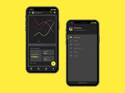 Financial App Concept Ui Design animation art banking app branding dashboad design dribbble best shot fiat finance app finance business financial app logo typography ui uidesign user inteface ux yellow yellow app yellow pages