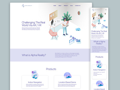 Alpha Reality website (Responsive Design)