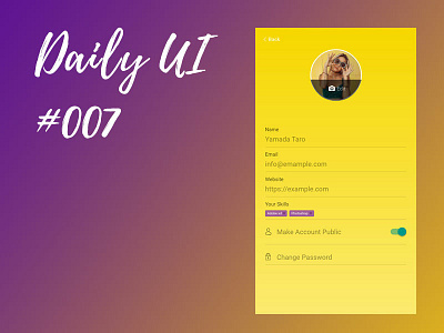 Dailyui 007 dailyui dailyui007