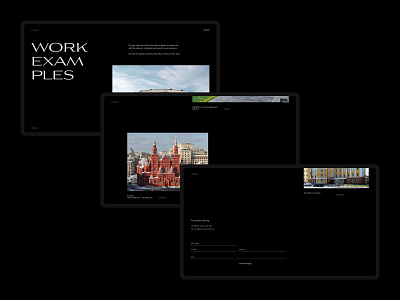 GM_work clean dark desktop marble minimal site ui ux web webdesign