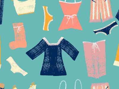 Hanging clothes seamless pattern. clean clothes clothesline clothing colorful different drying fresh hang hanging illustration laundry line new rope shirt vector vibrant washing wind