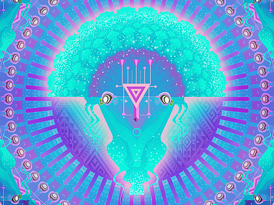 Mushroom Spirit blotter character art entity illustration mushroom psychedelic spiritual trippy