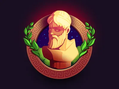 Greek statue Game Icon ancient greece caesars design game game art greece icon illustration logo vector