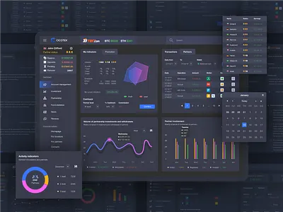 Dashboard interface design for Fintech startup banking blockchain chart crypto cryptocurrency dashboard extej finance fintech interaction investment payment ui uidesign uiux userexperiance userinterface ux uxdesign web design