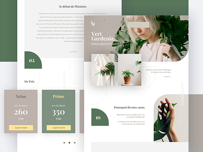 Exploration Landing Page exploration garden green landing page plant price simple web ui