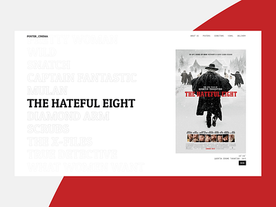 DailyUI 003 - Landing page dailyui dailyui003 design e commerce landing tarantino thehatefuleigth ui ux website white