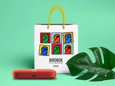Bird Box Identity Design branding identity design illustration logo design packaging symbol