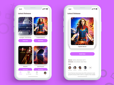 Movie Ticket Booking App app design inspiration ios ticket app ticket booking trend ui ux