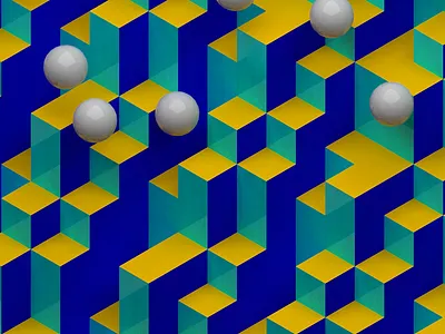 Reel 2019 animation bouncing ball c4d cinema4d design maze redshift