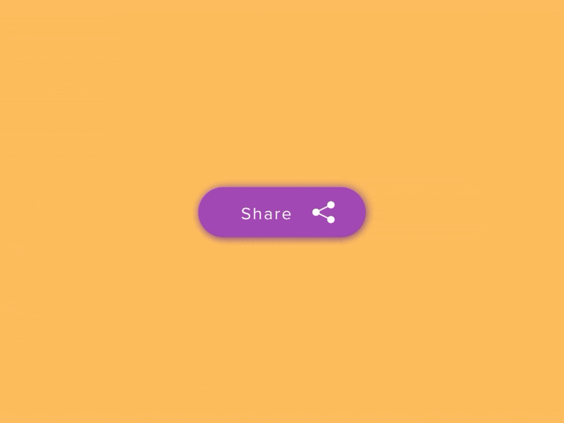 Daily UI 10 - Social Share animation button dailyui design share social