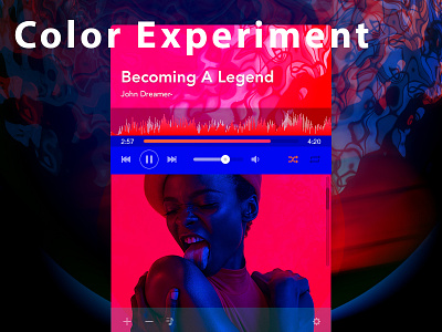Color Experiment24 c4d ui 彩条 设计