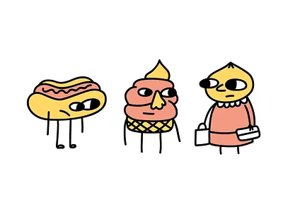 Foodie art character characters cool design digital doodle illustration