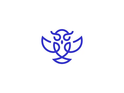 Owl bird branding freehand line line art monoline monolinear owl single line