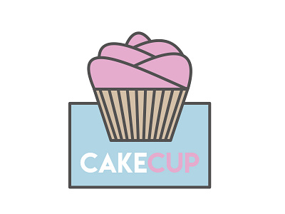 Day 18: CakeCup #dailylogochallenge ai bettys bakery cake cakecup cupcake dailylogo dailylogochallange design frosted icon illustration illustrator logo