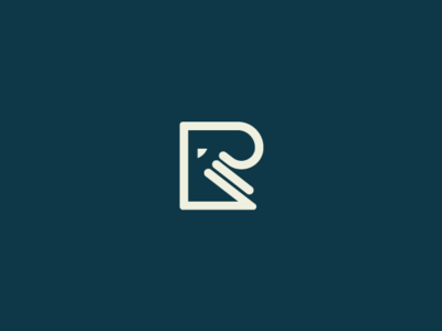 Rario Art art clean clean creative design idea logo pencil r letter r logo retro vector