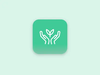 Sustainable Habits App Icon app icon branding environmental flat habits icon minimal sustainable