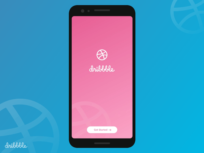 Dribbble SignUp-SignIn Concept android app dailui daily 100 challenge dribbble sign in signup simple animation ui design ux design