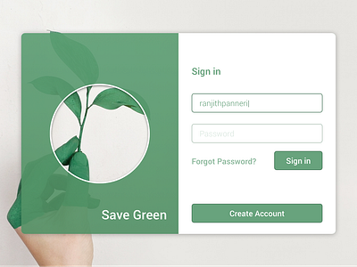 UI Design 2019template 2019ui 2019ux design savegreen signin signup page ui template uidesign uxdesign