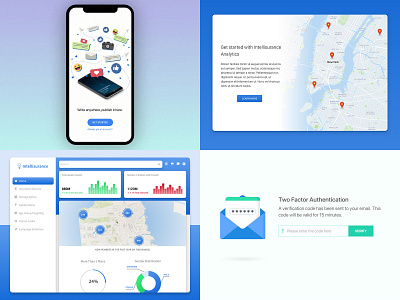 2018 Best Four analytics app design graph illustration landing mobile ui ux visualization web web design