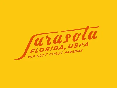 Sarasota Again branding design graphic lettering logo print typography