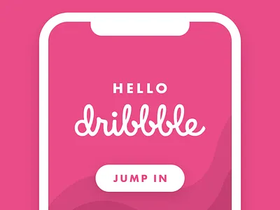 Hello Dribbble! design first shot hello dribbble hello world intro iphone mobile ui