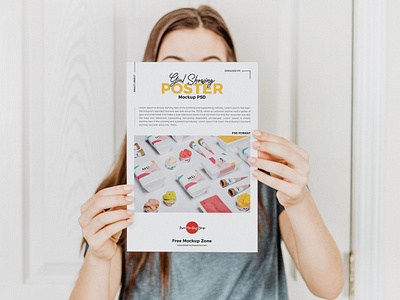 Free Girl Showing Poster Mockup Psd advertising brand branding download free free mockup free psd mockup freebie freebies mock up mockup mockup free mockup psd mockup template poster posters psd psd mockup