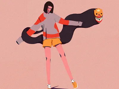 The Underworld Traveller asura demon illustartor illustration ipad monster procreate underworld