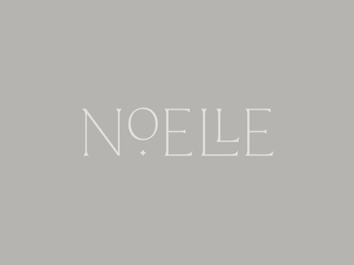 Noelle Logo brand branding calm logo logo design natural neutral sleep star typography