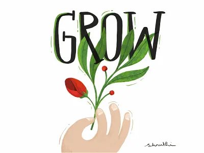 Grow drawing illustration illustrator sketch ui