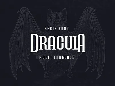 Dracula Serif font cyrillic fonts gothic serif font typography