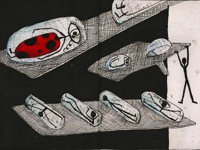 Drawing Fanzine 1 capsules fanzine illustration metamorphosis pills