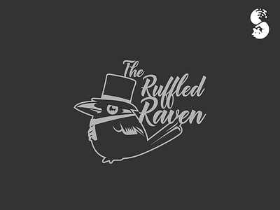 The Ruffled Raven Logo bird cute elegant raven top hat