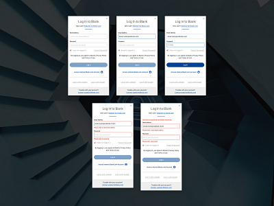 Login Exercise design digital disabled enabled error log in pattern process ui ux web