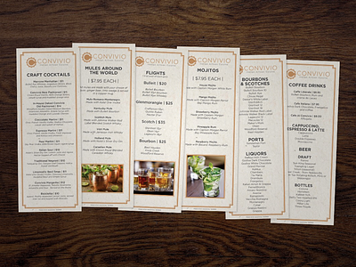 Convivio Drink Menu drink menu drink menu design menu menu design