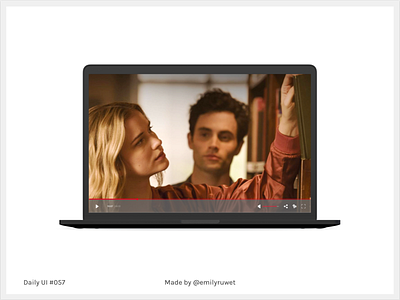 Dailyui 57 dailyui macbook mockup sketch app uidesign uxdesign videoplayer