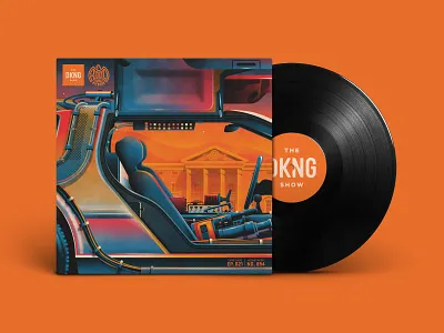 The DKNG Show (Episode 21) back to the future dan kuhlken delorean design dkng dkng studios geometric illustration nathan goldman screen print silkscreen vector
